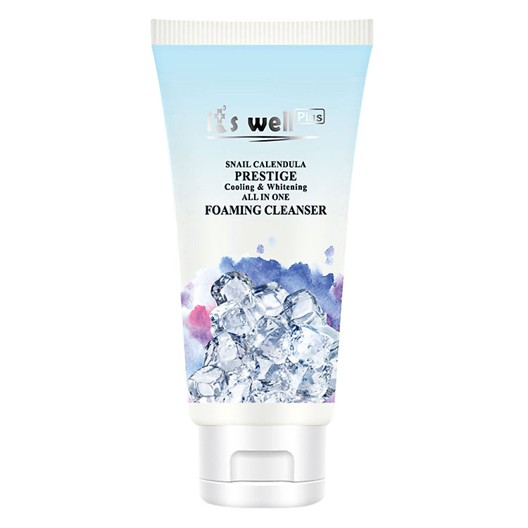 Sữa Rửa Mặt Làm Mát Và Dưỡng Trắng Da It's Well Plus Snail Calendula Prestige Cooling & Whitening All In One Foaming Cleanser CPFC-C (150ml)