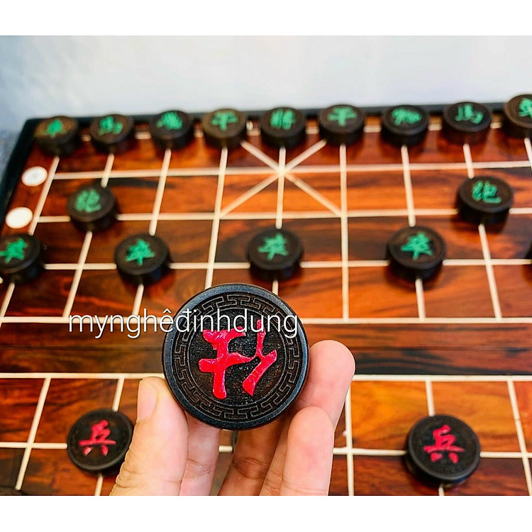 Bộ bàn cờ tướng gỗ trắc đỏ đen Chính hãng Giá tốt