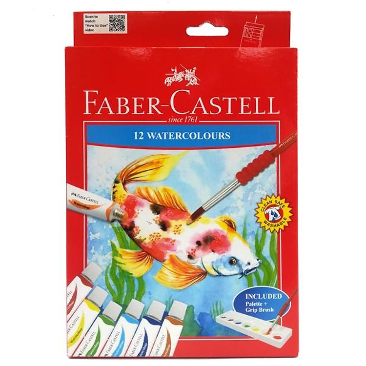 Màu Vẽ Nước Faber Castell (12 tuýp)