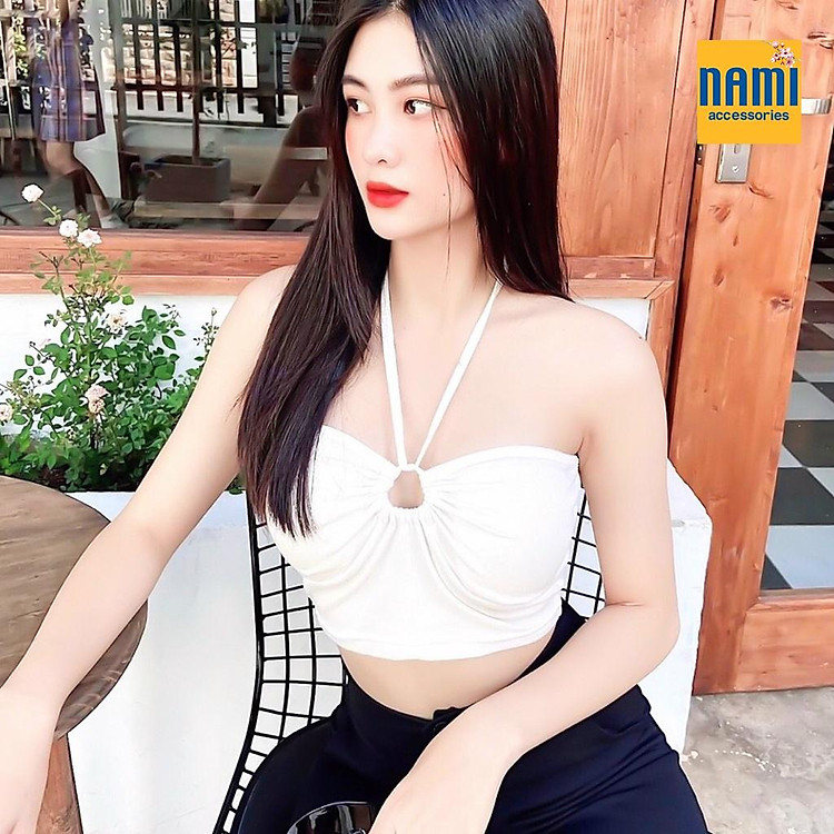 ÁO ỐNG CROPTOP ÔM BODY KHOÉT NGỰC XỊN SÒ PHỐI GÌ CŨNG ƯNG - QANU409