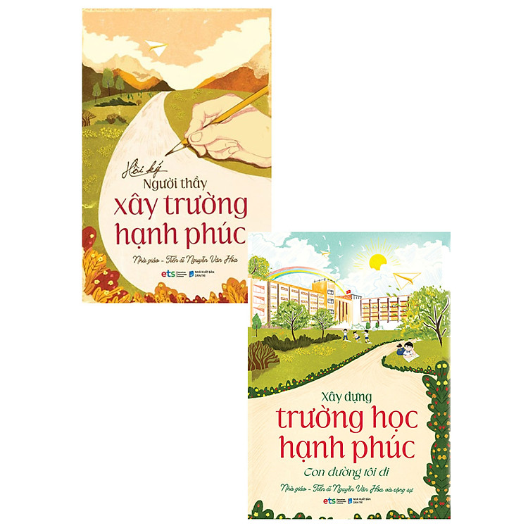 Combo Hồi Ký Người Thầy Xây Trường Hạnh Phúc + Xây Dựng Trường Học Hạnh Phúc - Con Đường Tôi Đi (Bộ 2 Cuốn) _AL