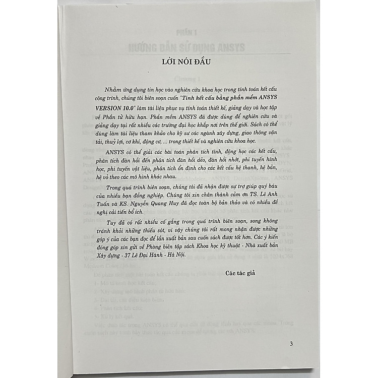 Tính Kết Cấu Bằng Phần Mềm ANSYS VERSION 10.0 - Ảnh 4
