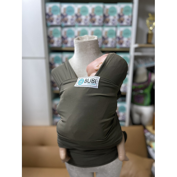Địu vải BUBI WRAP LƯỚI xanh Chính hãng Giá tốt - Hình ảnh 3