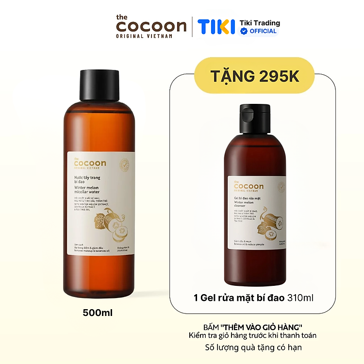 Nước tẩy trang bí đao Cocoon 500ml