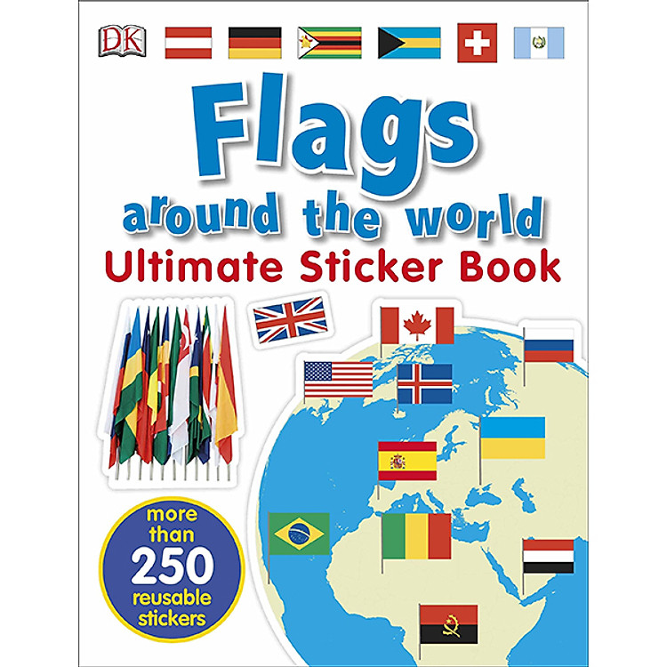 Sách Ultimate Sticker Book Flags Around The World