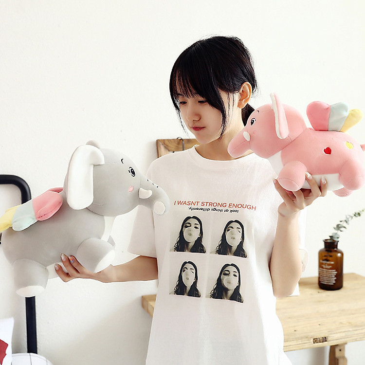 Gấu Bông Voi Cánh Tiên Mềm Mại Chính hãng Ưu đãi - Hình ảnh 4