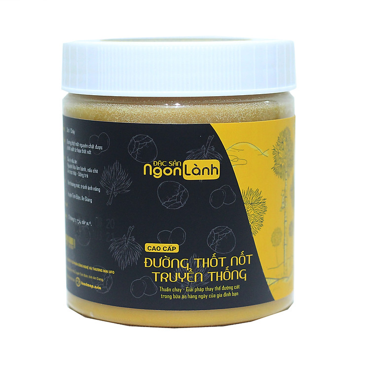 Đặc Sản An Giang - Đường Thốt Nốt Truyền Thống An Giang Hũ Nhựa Tiện Lợi - Hũ 800-850Gr - Đặc Sản Ngon Lành