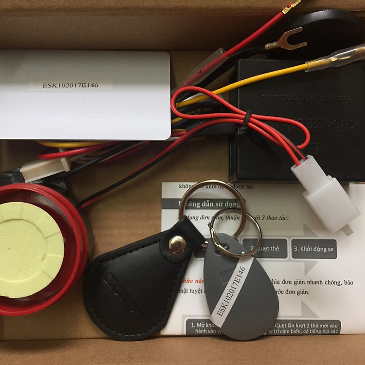 Khóa chống trộm xe máy thẻ từ