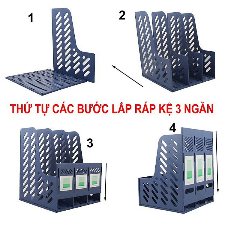 Kệ hồ sơ 3 Ngăn Deli Z00112 với Khay Để Bút - Ảnh 5
