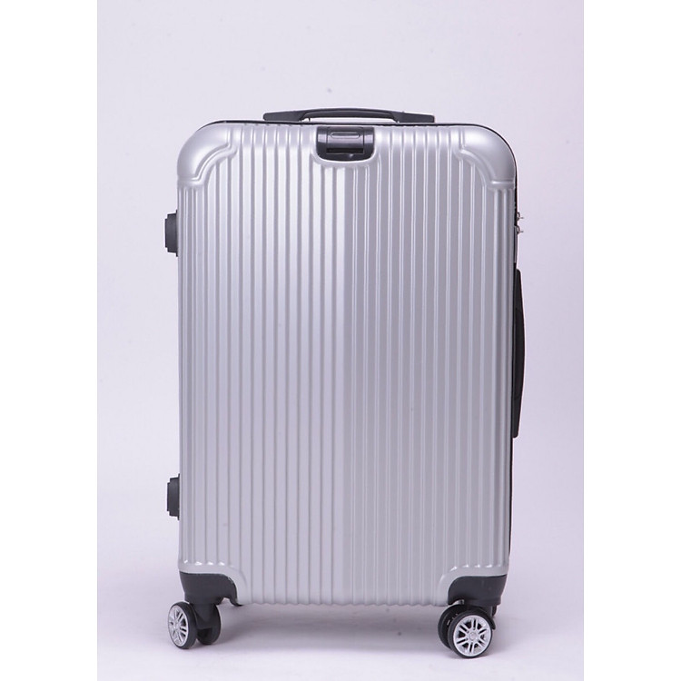 Vali kéo du lịch 812 nhựa ABS chịu lực tốt - Bạc