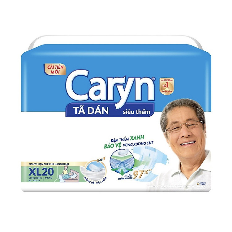 Tã Dán Người Già Caryn Size XL Chính hãng Giá tốt - Hình ảnh 3