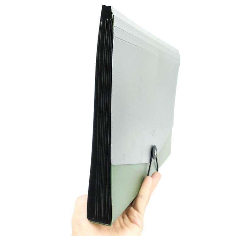 Bìa Cặp Stacom 6 Ngăn A4 (Màu Xanh Lá) - Ảnh 2