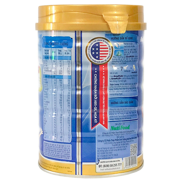 Sữa Bột Nutifood Grow Plus+ 900g Uy tín Tiết kiệm - Hình ảnh 2