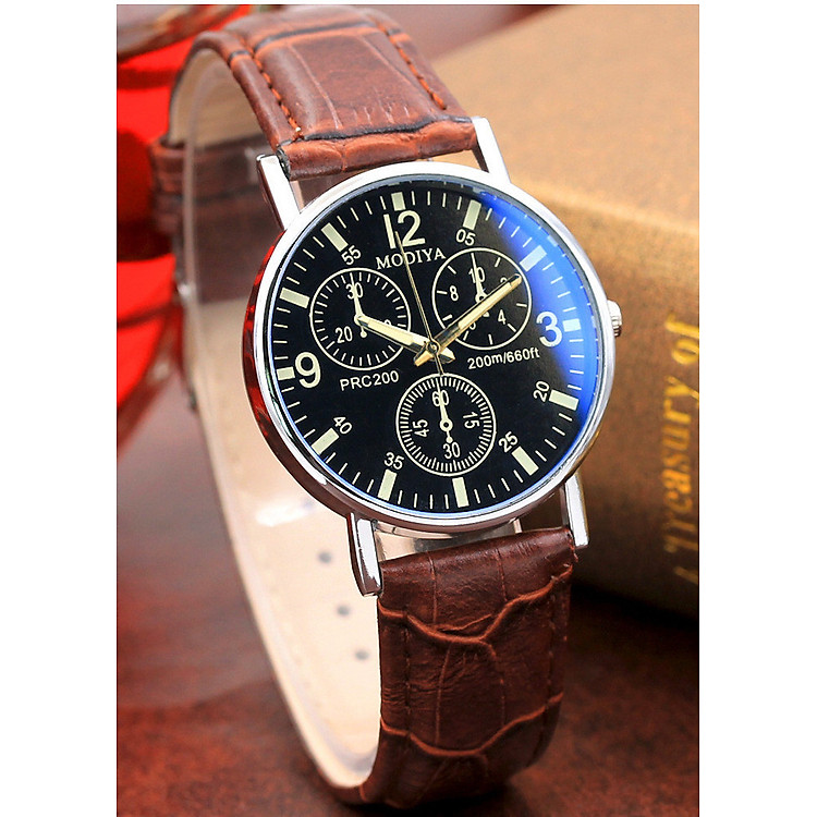 Đồng Hồ nam thời trang doanh nhân 2020 dây da PU cao cấp M119