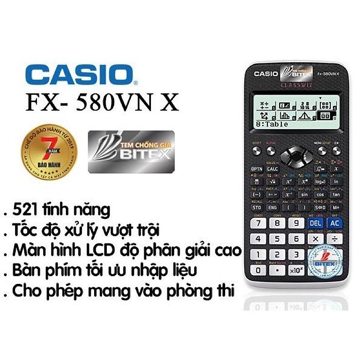 Máy Tính Casio FX-580VN X - Ảnh 3