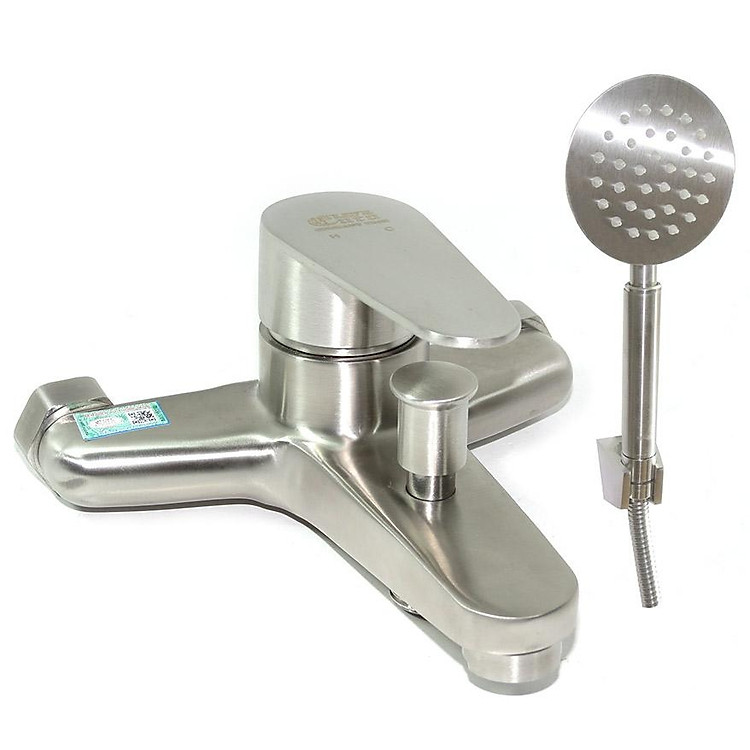 Bộ vòi sen nóng lạnh Inox SUS 304 Eurolife EL-1401 (Trắng bạc)