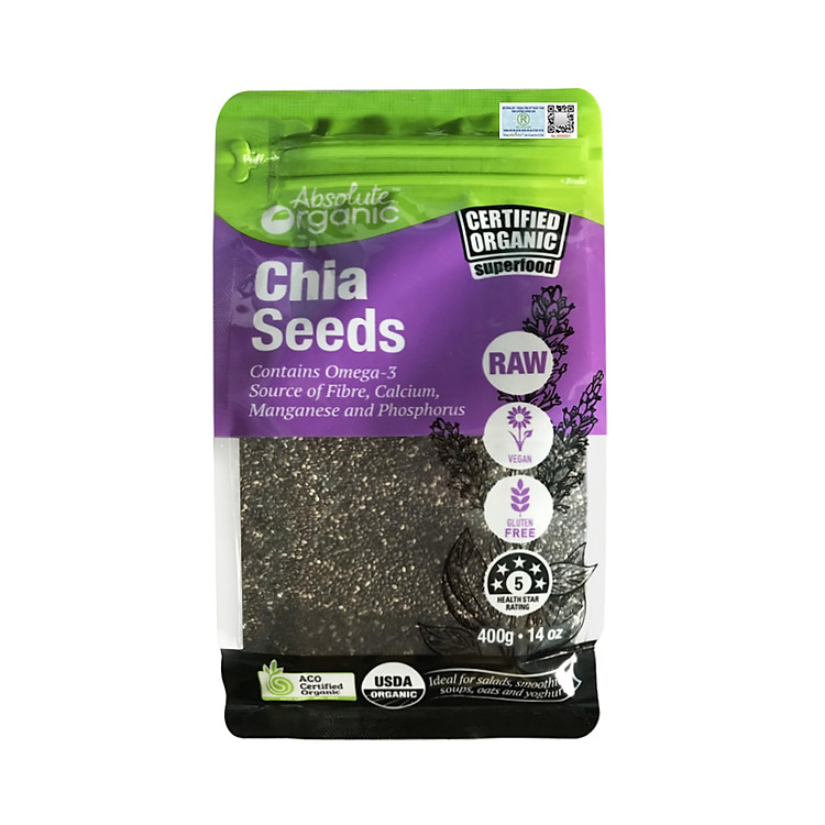 Hạt Chia Dinh Dưỡng Cho Người Lớn Absolute Organic (400g)