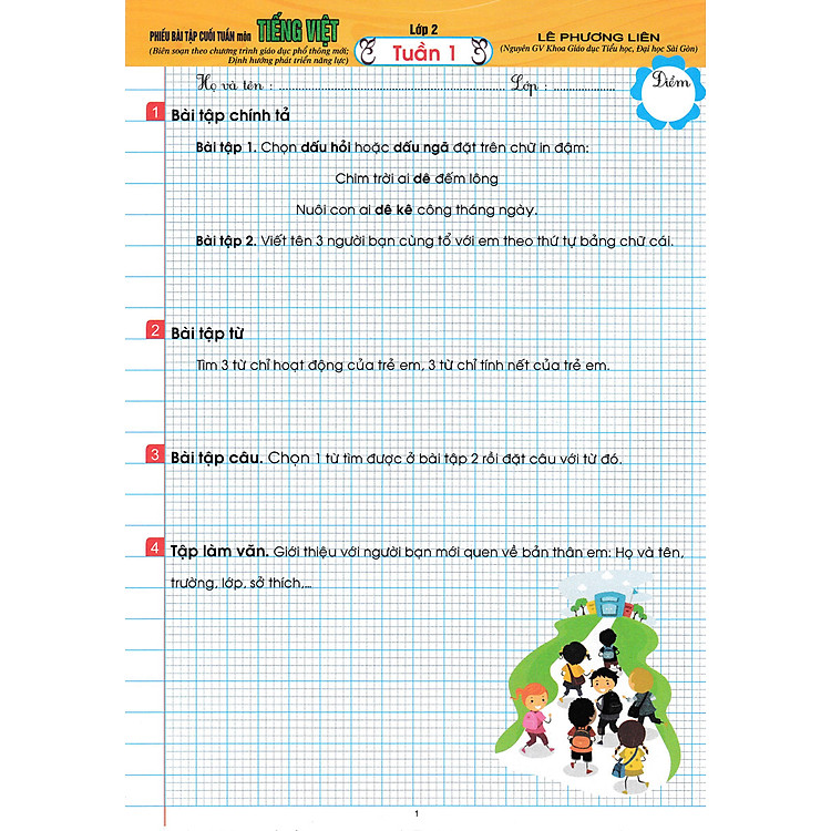 PHIẾU BÀI TẬP CUỐI TUẦN MÔN TIẾNG VIỆT LỚP 2