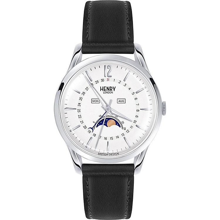Đồng Hồ Nam Edgware Dây Da Bò Henry London HL39-LS-0083 (38.5mm) + Dịch Vụ Khắc Tên