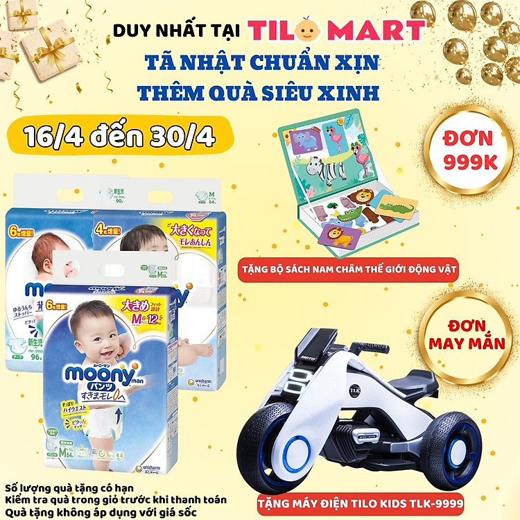 Mua Tã Quần Moony Nhật Bản Bé Trai XL Giá tốt