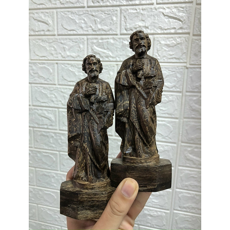 Tượng công giáo, Tượng thánh tâm chúa Giêsu, chúa Jesus gỗ trầm hương sánh tự nhiên