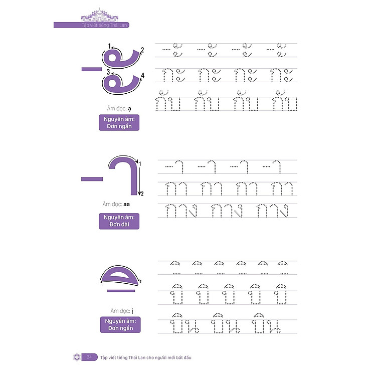 Tập Viết Tiếng Thái Lan Cho Người Mới Bắt Đầu - Ảnh 8