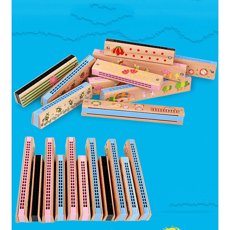 Mua Kèn Harmonica Gỗ Trẻ Em 16 Lỗ Chính hãng Giá rẻ - Hình ảnh 4
