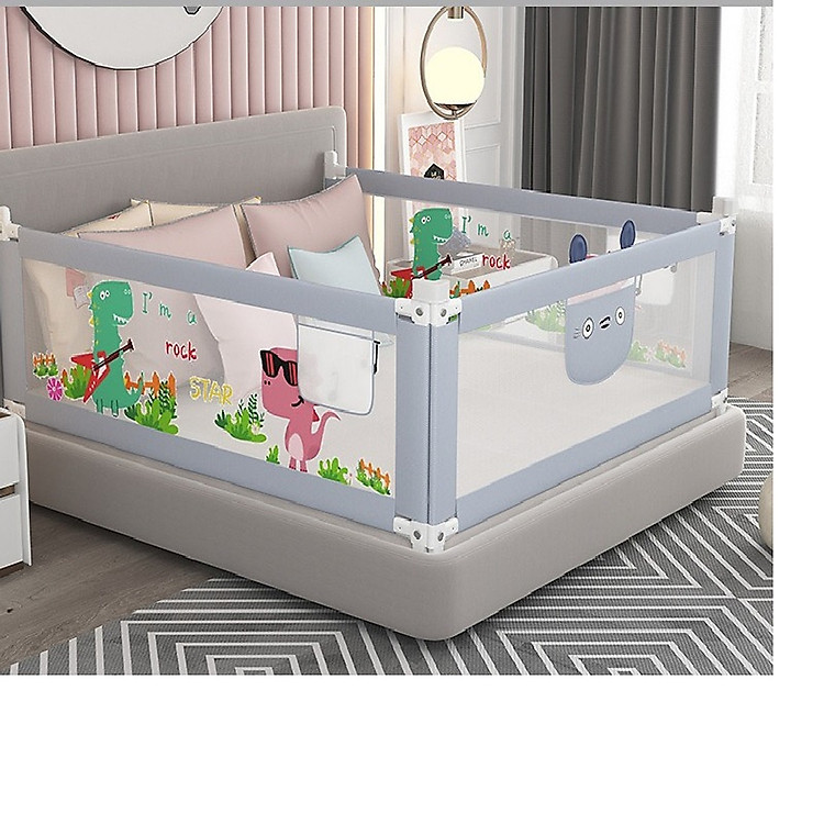 COMBO 2 THANH CHẮN GIƯỜNG KHỦNG LONG Chính hãng Ưu đãi - Hình ảnh 5