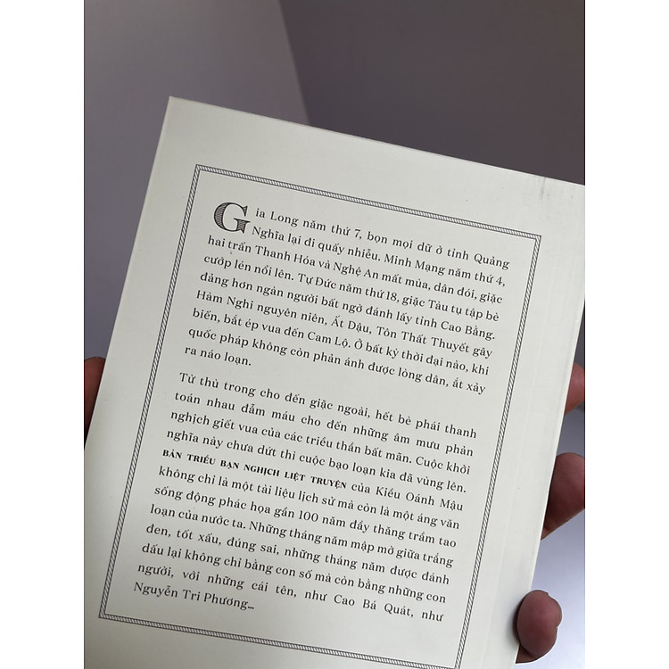 BẢN TRIỀU BẠN NGHỊCH LIỆT TRUYỆN – Kiều Oánh Mậu - Ảnh 2