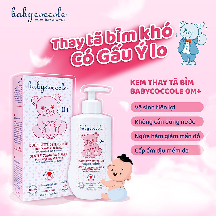 Kem thay tã Babycoccole 250ml Chính hãng Giá rẻ - Hình ảnh 4