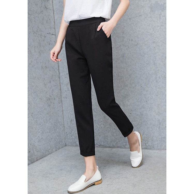 Quần baggy nữ lưng thun BAG02