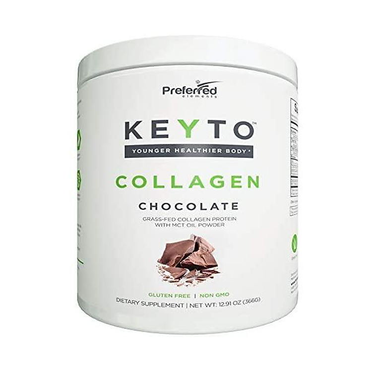 Keto Collagen Protein Powder with MCT Oil – Keto and Paleo Friendly Pure Grass Fed Pasture Raised Hydrolyzed Collagen Peptides – Fits Low Carb Diet and Keto Snacks – KEYTO Vanilla Flavor