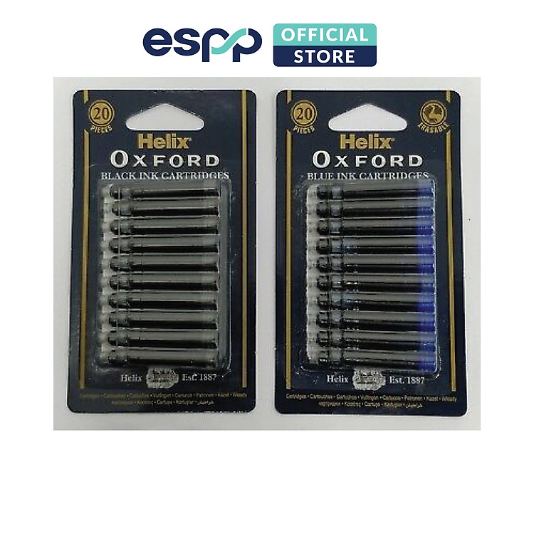 Ống Mực Viết Máy Xanh HELIX (20 ống) - Ảnh 3