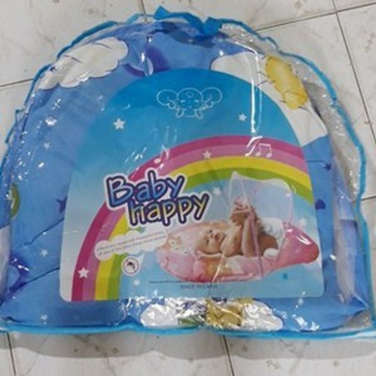 Mùng , màn chụp tự bung chống muỗi đốt kèm gối và nệm lót - Màu Ngẫu Nhiên