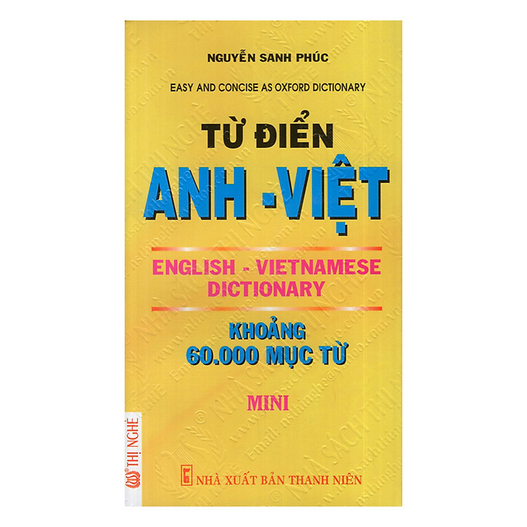 Từ Điển Anh - Việt (60.000 Từ)
