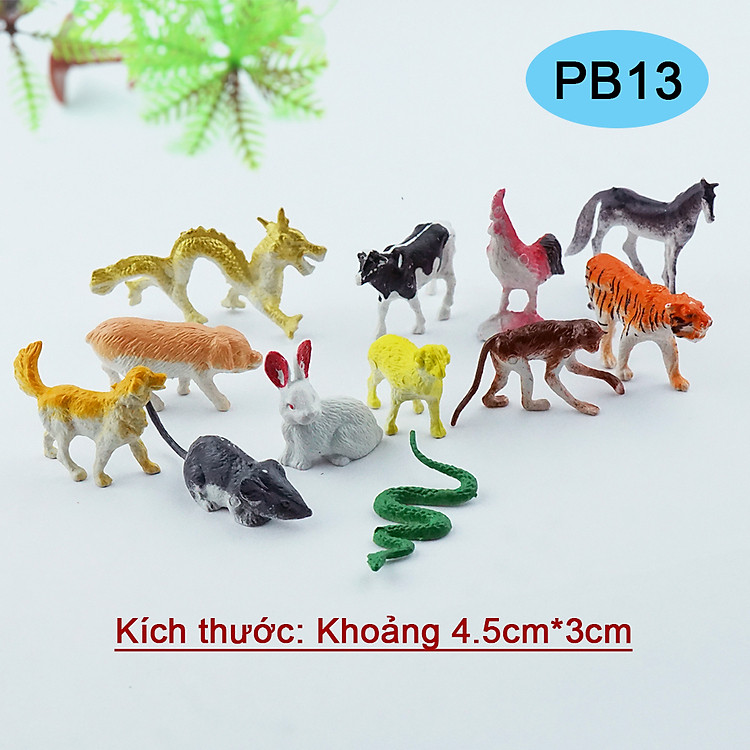 Bộ Mô Hình Nhựa Đồ Chơi (12 con)