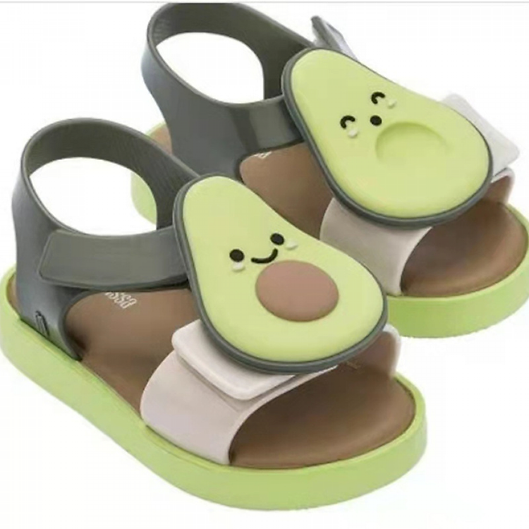 summer mini melissa kids shoes jelly avocado fruit sandals and slippers strawberry decorative slipper