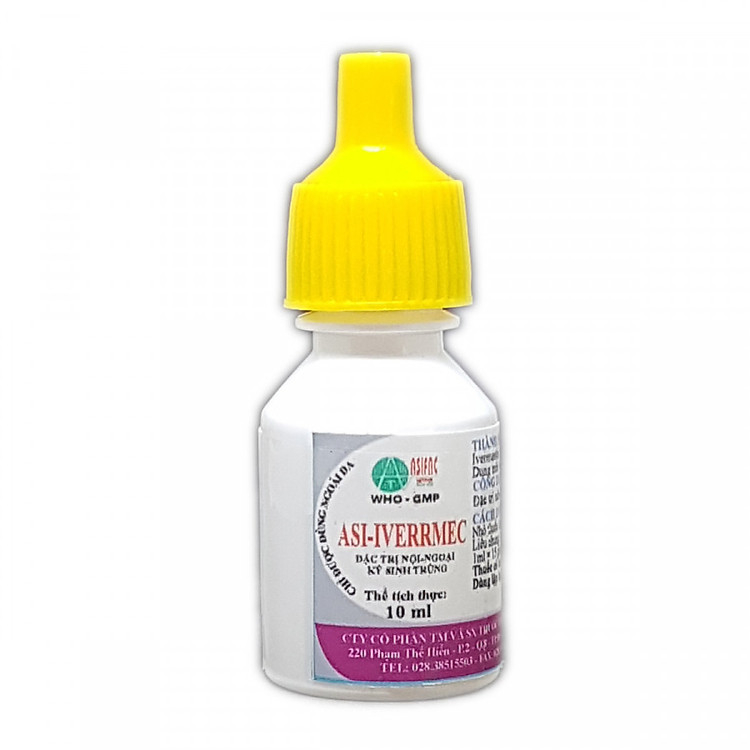 Dung Dịch Nhỏ Lưng Diệt Ve Ghẻ Bọ Chét Giun Sán Cho Chó Mèo Loại Tốt - Ivermectin 10ml
