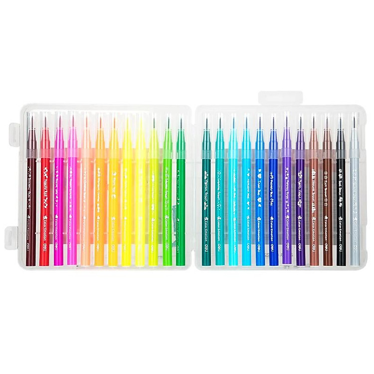 Hộp Bút Lông Màu Cọ Mềm Deli EC10324 (24 chiếc) - Ảnh 4