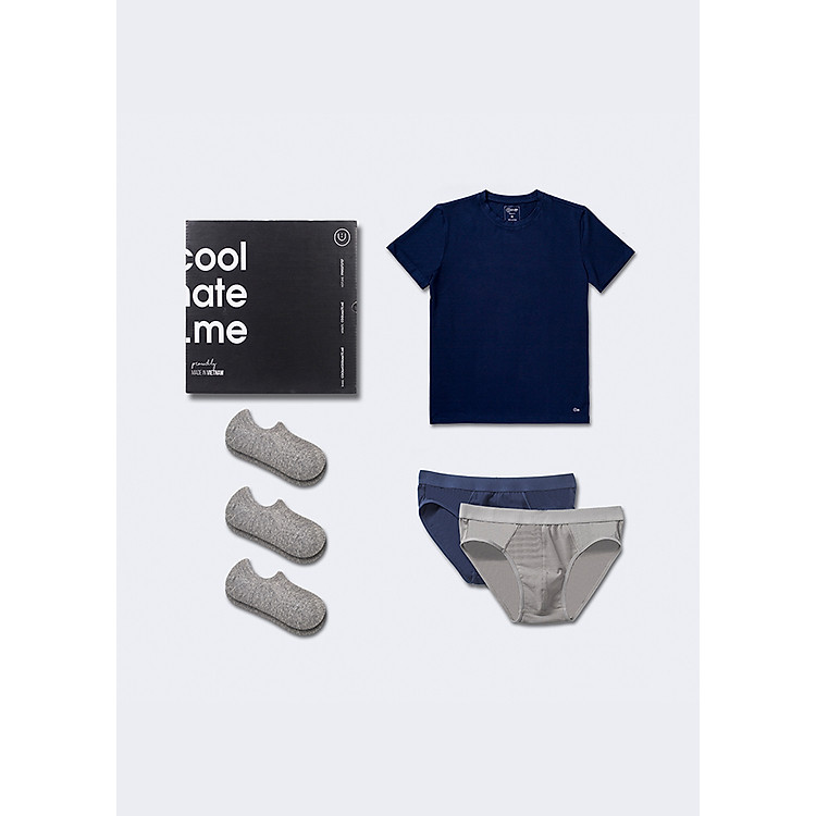 Box Trial - Tủ đồ cho nam gồm áo, quần lót, tất (vớ) thương hiệu Coolmate