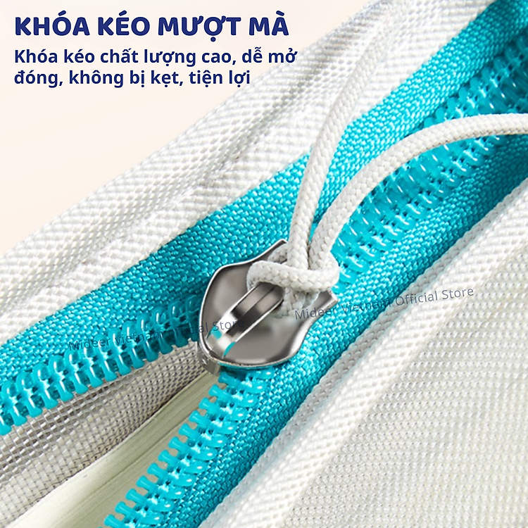 Túi lưới đựng tài liệu nhiều ngăn A4 Mideer - Màu xanh lá - Ảnh 6