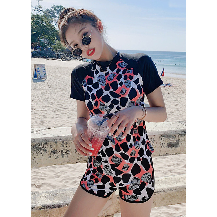 Đồ Bơi Nữ Hai Mảnh Trẻ Trung AT160 MayHouse, One Size, Họa Tiết Xinh