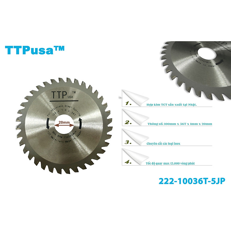 Lưỡi cưa Inox TTPusa