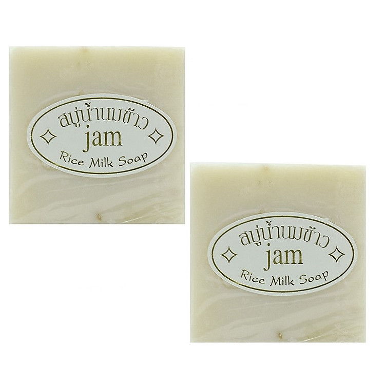 COMBO 2 Xà phòng tắm chiết xuất gạo sữa - Rice Milk Soap Jam 60gr