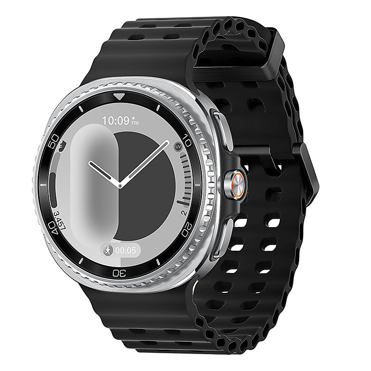 Dây đeo Silicone Ocean cho Samsung Galaxy Watch 8 40mm / 44mm & Galaxy Watch 8 Classic 46mm - Hàng Chính Hãng