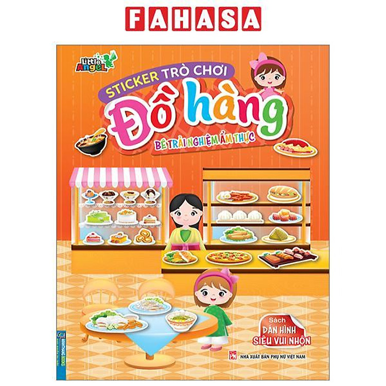 Sticker Trò Chơi Đồ Hàng - Dán Hình Siêu Vui Nhộn - Bé Trải Nghiệm Ẩm Thực