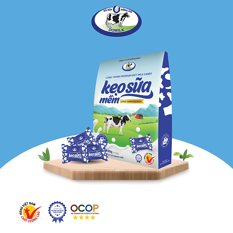 KẸO SỮA MỀM Long Thành Premium 140g