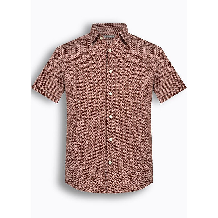 Áo Sơ Mi Nam Tay Ngắn Họa Tiết The Shirts Studio Hàn Quốc TD12F2328BR
