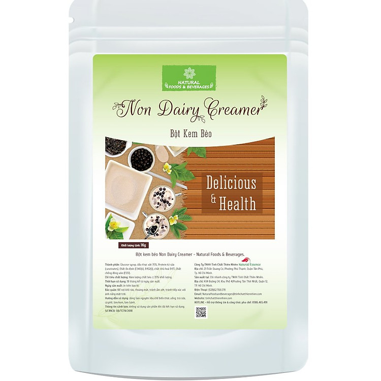 Bột kem béo non dairy creamer- Natural Foods & Beverages