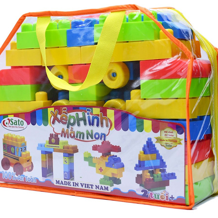 Đồ Chơi Xếp Hình Mầm Non Sato Chính hãng Giá rẻ - Hình ảnh 5